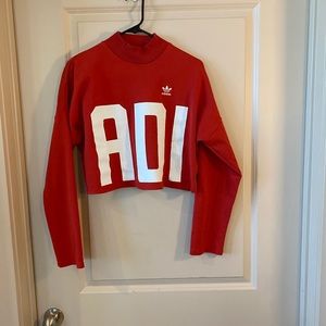 ADIDAS Bold Age Mockneck Crop Sweater , size small